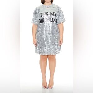NWT Sequin shirt dress